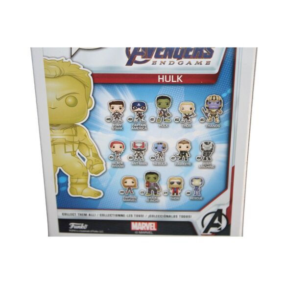 Funko Pop! Vinyl: Marvel - Hulk (Yellow Chrome) -‎ Walmart  (Exclusive) - Picture 7 of 11